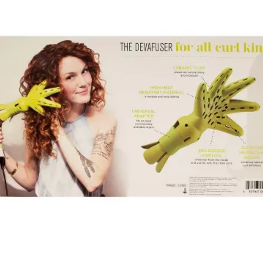 DevaFuser 360-degree airflow curl enhancing blow dryer! (does not come with box)